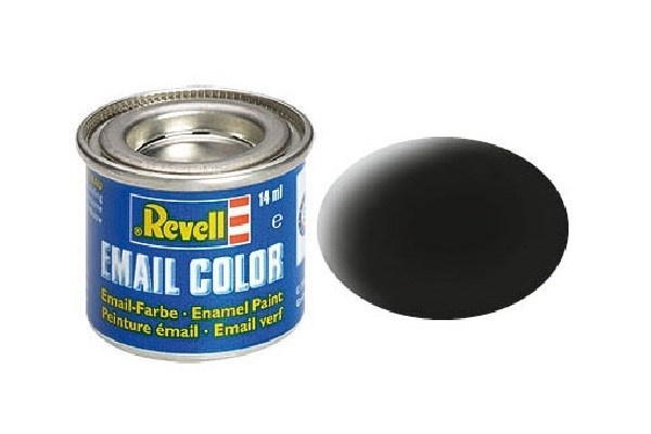 Revell black, mat, 14ml in the group Sport, leisure & Hobby / Hobby / Hobby colors / Revell / Oil based at TP E-commerce Nordic AB (A05967)
