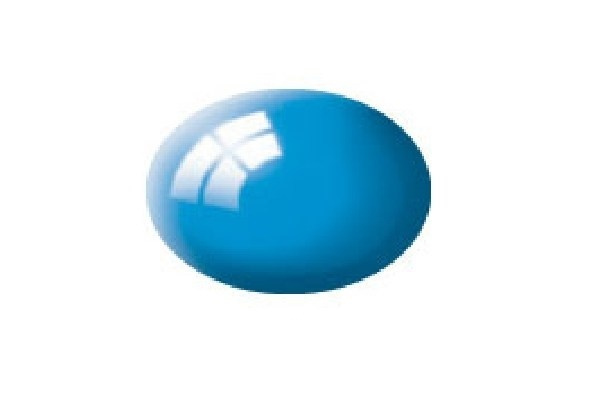 Revell Aqua light blue gloss, 18ml in the group Sport, leisure & Hobby / Hobby / Hobby colors / Revell / Water-based at TP E-commerce Nordic AB (A06077)