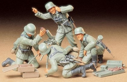 Tamiya 1/35 TYSK INFANTERI MORTER TEAM in the group Sport, leisure & Hobby / Hobby / Plastic models / Figures at TP E-commerce Nordic AB (A06306)