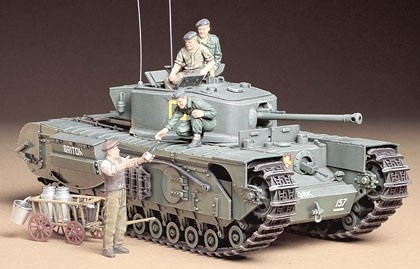 Tamiya 1/35 CHURCHILL TANK MKVII in the group Sport, leisure & Hobby / Hobby / Plastic models / Military vehicles (land) at TP E-commerce Nordic AB (A06315)