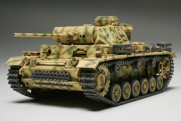 Tamiya 1/48 GERMAN PZKPFW III in the group Sport, leisure & Hobby / Hobby / Plastic models / Military vehicles (land) at TP E-commerce Nordic AB (A06383)