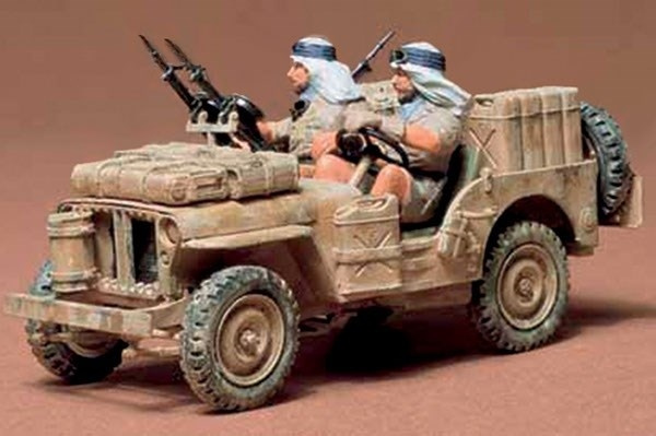Tamiya 1/35 British SAS Jeep in the group Sport, leisure & Hobby / Hobby / Plastic models / Military vehicles (land) at TP E-commerce Nordic AB (A06518)