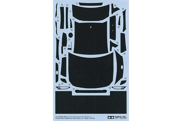 Tamiya 1/24 Subaru BRZ Carbon Decal in the group Sport, leisure & Hobby / Hobby / Plastic models / Cars at TP E-commerce Nordic AB (A06582)