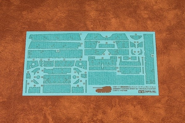 Tamiya 1/48 Elefant Zimmerit Sheet in the group Sport, leisure & Hobby / Hobby / Plastic models / Military vehicles (land) at TP E-commerce Nordic AB (A06625)