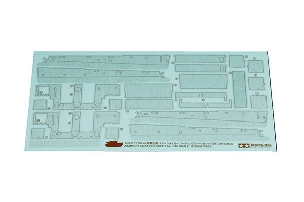 Tamiya 1/48 Zimmerit Coating Sheet for Sturmtiger in the group Sport, leisure & Hobby / Hobby / Plastic models / Military vehicles (land) at TP E-commerce Nordic AB (A06631)