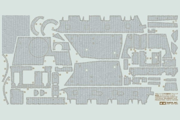 Tamiya 1/35 Brummbaer LP Zim Sheet in the group Sport, leisure & Hobby / Hobby / Plastic models / Military vehicles (land) at TP E-commerce Nordic AB (A06655)