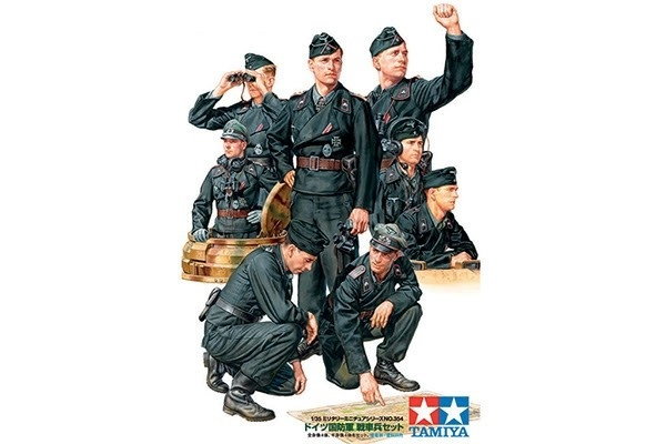 Tamiya 1/35 German Tank Crew Set in the group Sport, leisure & Hobby / Hobby / Plastic models / Military vehicles (land) at TP E-commerce Nordic AB (A06658)