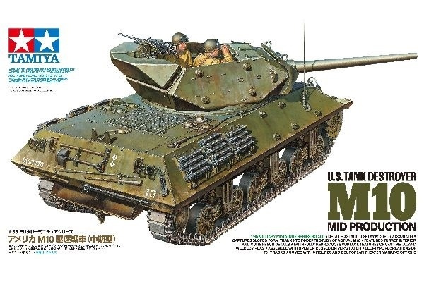 Tamiya 1/35 US M10 Mid Production in the group Sport, leisure & Hobby / Hobby / Plastic models / Military vehicles (land) at TP E-commerce Nordic AB (A06668)