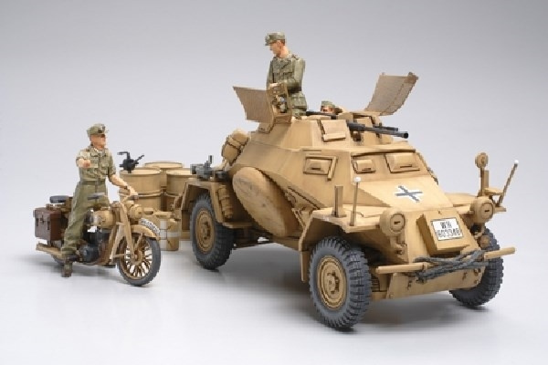 Tamiya 1/35 Sd.Kfz.222 North Africa in the group Sport, leisure & Hobby / Hobby / Plastic models / Military vehicles (land) at TP E-commerce Nordic AB (A06677)