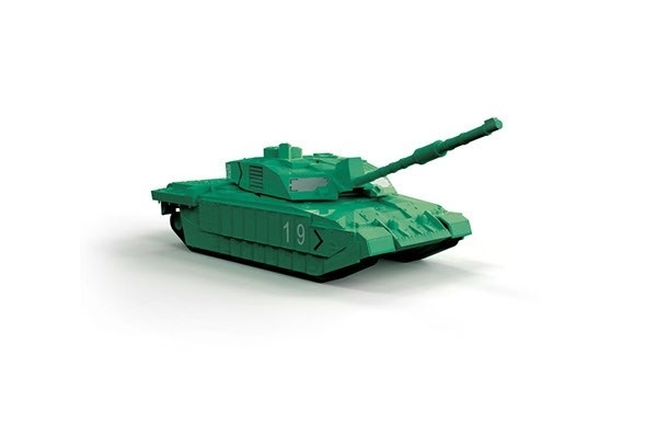Airfix Quick Build Challenger Tank - Green in the group Sport, leisure & Hobby / Hobby / Plastic models / Start kits / Gift sets at TP E-commerce Nordic AB (A06767)