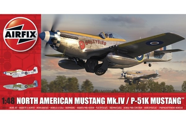 Airfix North American Mustang Mk.IV 1/48 in the group Sport, leisure & Hobby / Hobby / Plastic models / Airplanes/Helicopters at TP E-commerce Nordic AB (A06784)