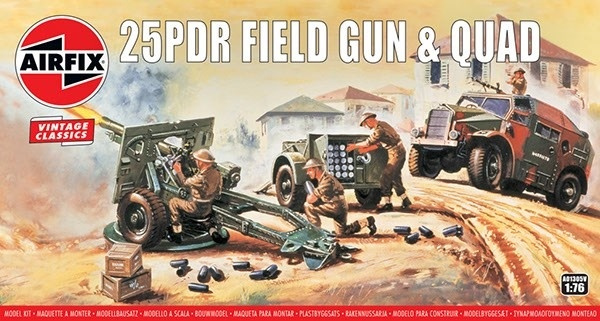 Airfix 25pdr Field Gun in the group Sport, leisure & Hobby / Hobby / Plastic models / Military vehicles (land) at TP E-commerce Nordic AB (A06801)
