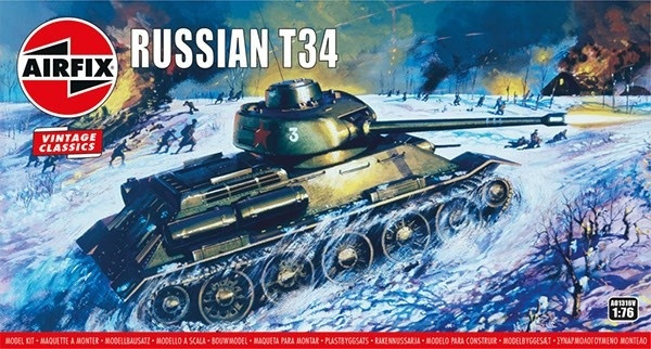 Airfix T-34 Tank in the group Sport, leisure & Hobby / Hobby / Plastic models / Military vehicles (land) at TP E-commerce Nordic AB (A06806)