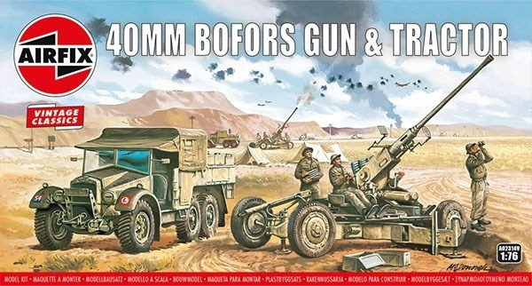 Airfix Bofors Gun & Tractor in the group Sport, leisure & Hobby / Hobby / Plastic models / Military vehicles (land) at TP E-commerce Nordic AB (A06809)