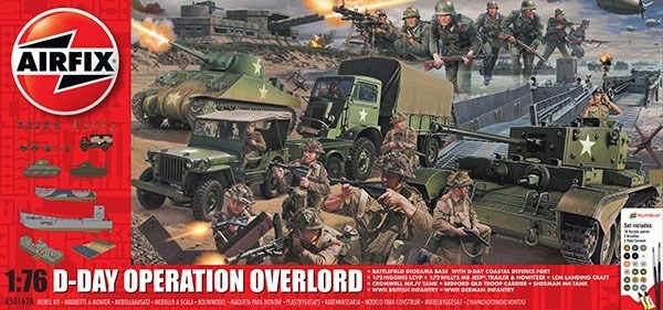 Airfix Operation Overlord Gift Set 1:76 in the group Sport, leisure & Hobby / Hobby / Plastic models / Start kits / Gift sets at TP E-commerce Nordic AB (A06869)