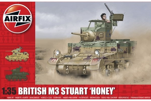Airfix M3 Stuart \'Honey\' (British Version) in the group Sport, leisure & Hobby / Hobby / Plastic models / Military vehicles (land) at TP E-commerce Nordic AB (A06910)