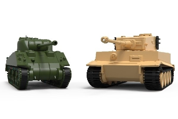 Airfix Classic Conflict Tiger 1 vs Sherman Firefly in the group Sport, leisure & Hobby / Hobby / Plastic models / Start kits / Gift sets at TP E-commerce Nordic AB (A06945)