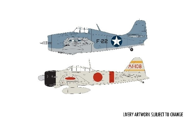 Airfix Grumman F-4F4 Wildcat & Mitsubishi Zero Dogfight in the group Sport, leisure & Hobby / Hobby / Plastic models / Start kits / Gift sets at TP E-commerce Nordic AB (A06948)