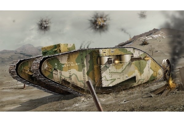 Airfix 1:76 WWI Female Tank in the group Sport, leisure & Hobby / Hobby / Plastic models / Military vehicles (land) at TP E-commerce Nordic AB (A06994)