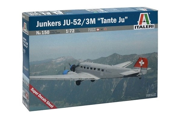Italeri 1:72 JUNKERS JU-52 3/m \'TANTE JU in the group Sport, leisure & Hobby / Hobby / Plastic models / Airplanes/Helicopters at TP E-commerce Nordic AB (A07041)