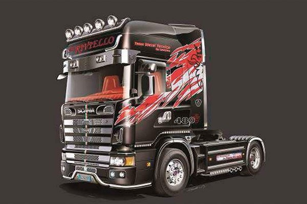 Italeri 1:24 SCANIA 164L TOPCLASS in the group Sport, leisure & Hobby / Hobby / Plastic models / Cars at TP E-commerce Nordic AB (A07171)