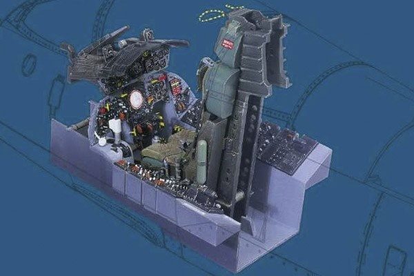 Italeri 1:12 F-104G Cockpit in the group Sport, leisure & Hobby / Hobby / Plastic models / Airplanes/Helicopters at TP E-commerce Nordic AB (A07289)