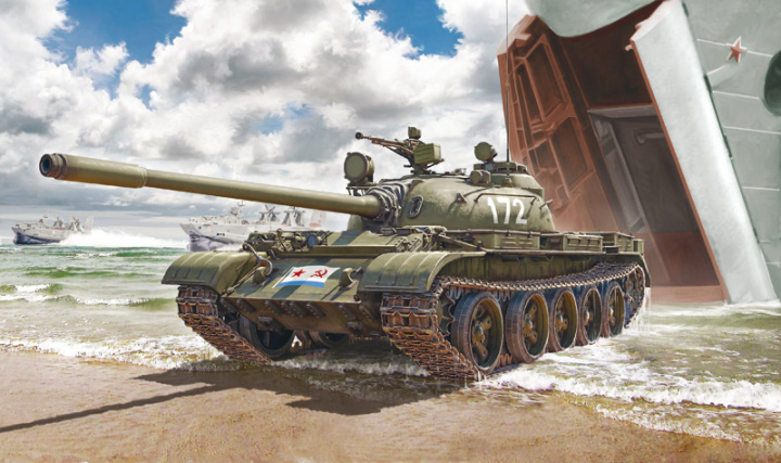 Italeri 1:72 T-55 A Medium Battle Tank in the group Sport, leisure & Hobby / Hobby / Plastic models / Military vehicles (land) at TP E-commerce Nordic AB (A07308)