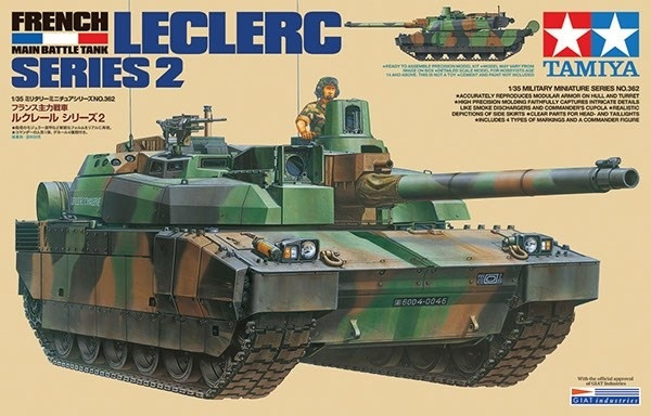 Tamiya 1/35 French Main Battle Tank Leclerc Series 2 in the group Sport, leisure & Hobby / Hobby / Plastic models / Military vehicles (land) at TP E-commerce Nordic AB (A07355)