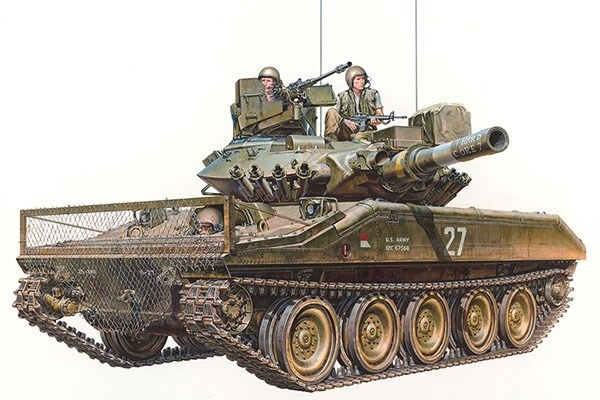 Tamiya 1:35 U.S. Airborne Tank M551 Sheridan (Vietnam War in the group Sport, leisure & Hobby / Hobby / Plastic models / Military vehicles (land) at TP E-commerce Nordic AB (A07369)