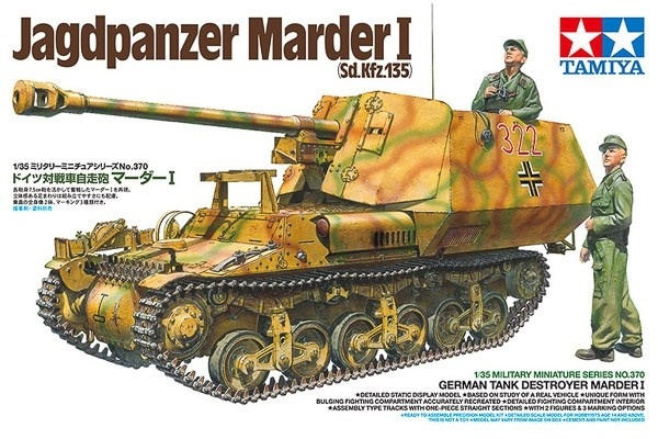 Tamiya 1/35 German Tank Destroyer Marder I in the group Sport, leisure & Hobby / Hobby / Plastic models / Military vehicles (land) at TP E-commerce Nordic AB (A07413)
