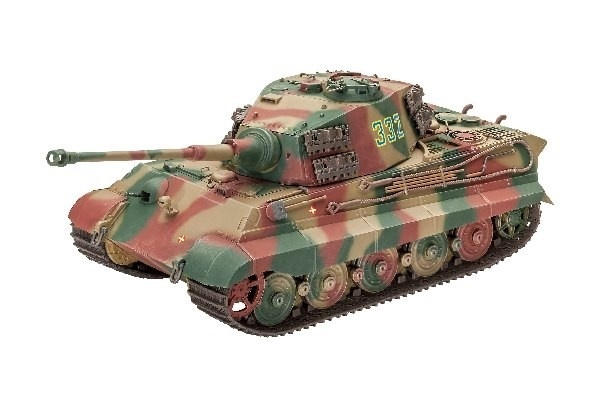 Revell TigerII Ausf,B (Henschel Turret) in the group Sport, leisure & Hobby / Hobby / Plastic models / Military vehicles (land) at TP E-commerce Nordic AB (A07507)