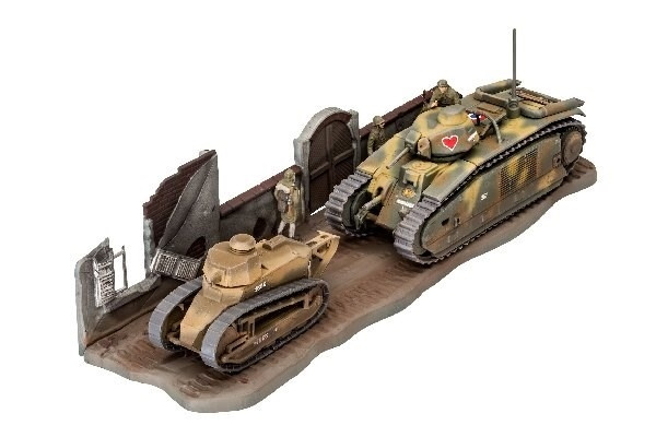 Revell Char B,1 bis & Renault FT,17 in the group Sport, leisure & Hobby / Hobby / Plastic models / Military vehicles (land) at TP E-commerce Nordic AB (A07531)
