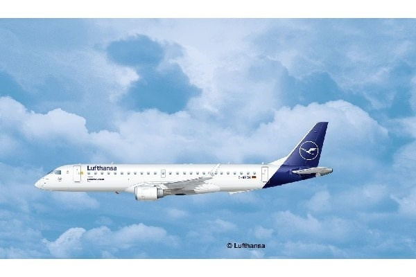 Revell Embraer 190 Lufthansa New Livery in the group Sport, leisure & Hobby / Hobby / Plastic models / Airplanes/Helicopters at TP E-commerce Nordic AB (A07620)