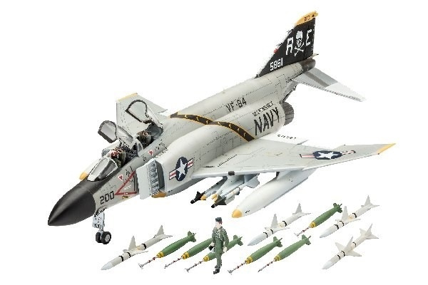Revell F-4J Phantom II in the group Sport, leisure & Hobby / Hobby / Plastic models / Airplanes/Helicopters at TP E-commerce Nordic AB (A07659)