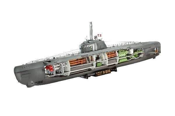 Revell U-Boat XXI Type w, Interieur in the group Sport, leisure & Hobby / Hobby / Plastic models / Ships at TP E-commerce Nordic AB (A07761)