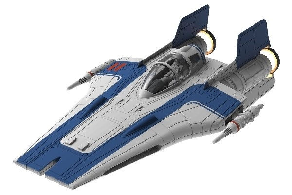 Revell 1:44 Resistance A-wing Fighter, Blue in the group Sport, leisure & Hobby / Hobby / Plastic models / Sci-Fi at TP E-commerce Nordic AB (A07861)