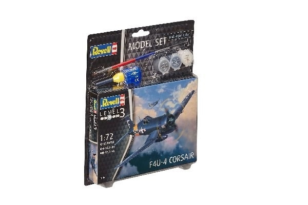 Revell Model Set F4U-4 Corsair in the group Sport, leisure & Hobby / Hobby / Plastic models / Start kits / Gift sets at TP E-commerce Nordic AB (A08074)