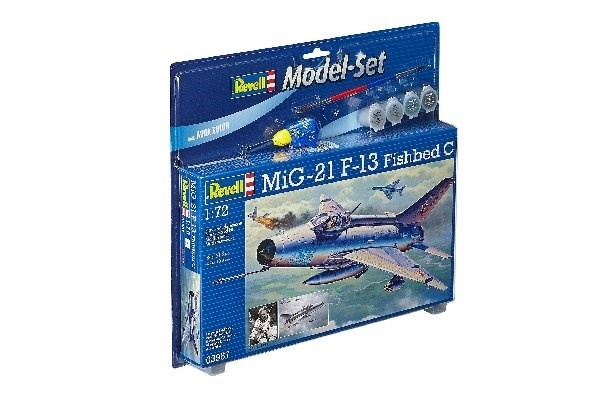 Revell Model Set MiG-21 F-13 Fishbed C in the group Sport, leisure & Hobby / Hobby / Plastic models / Start kits / Gift sets at TP E-commerce Nordic AB (A08079)