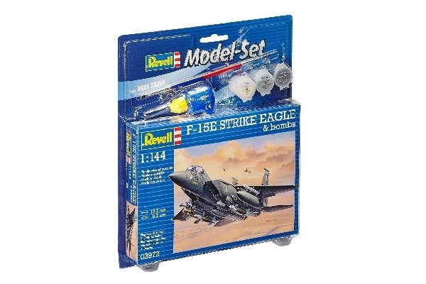 Revell Model Set F-15E STRIKE EAGLE & b in the group Sport, leisure & Hobby / Hobby / Plastic models / Start kits / Gift sets at TP E-commerce Nordic AB (A08082)