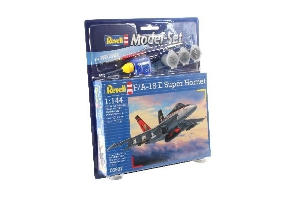 Revell Model Set F/A-18E Super Hornet in the group Sport, leisure & Hobby / Hobby / Plastic models / Start kits / Gift sets at TP E-commerce Nordic AB (A08087)