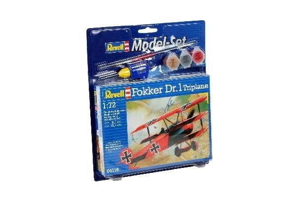 Revell Model Set Fokker DR, 1 Triplane in the group Sport, leisure & Hobby / Hobby / Plastic models / Start kits / Gift sets at TP E-commerce Nordic AB (A08094)