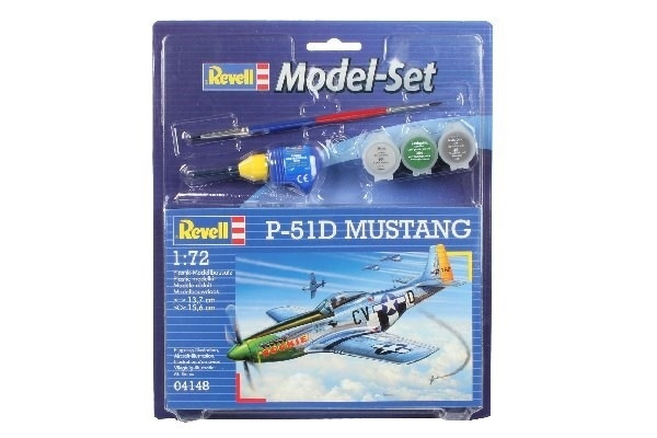Revell Model Set P-51D Mustang in the group Sport, leisure & Hobby / Hobby / Plastic models / Start kits / Gift sets at TP E-commerce Nordic AB (A08096)
