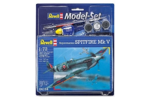 Revell Model Set Spitfire Mk V in the group Sport, leisure & Hobby / Hobby / Plastic models / Start kits / Gift sets at TP E-commerce Nordic AB (A08098)