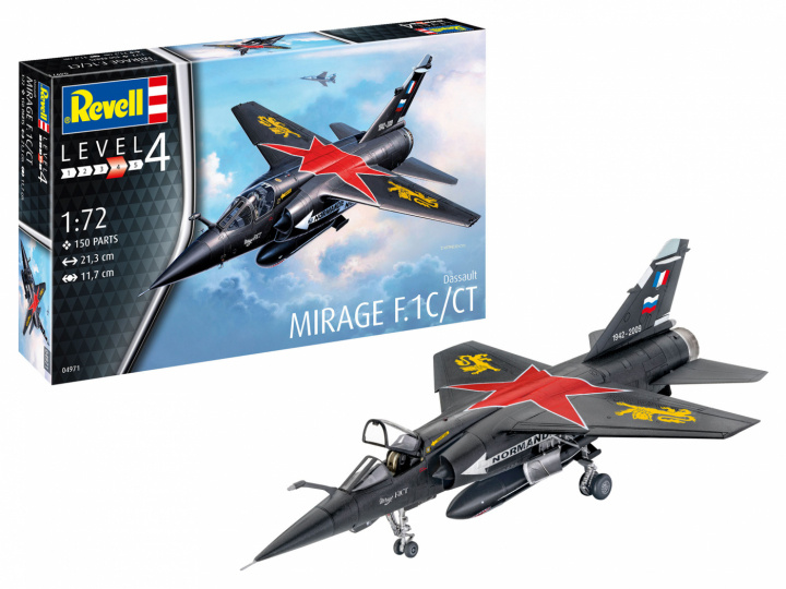 Revell 1:72 Model Set Mirage F-1 C / CT in the group Sport, leisure & Hobby / Hobby / Plastic models / Start kits / Gift sets at TP E-commerce Nordic AB (A08122)