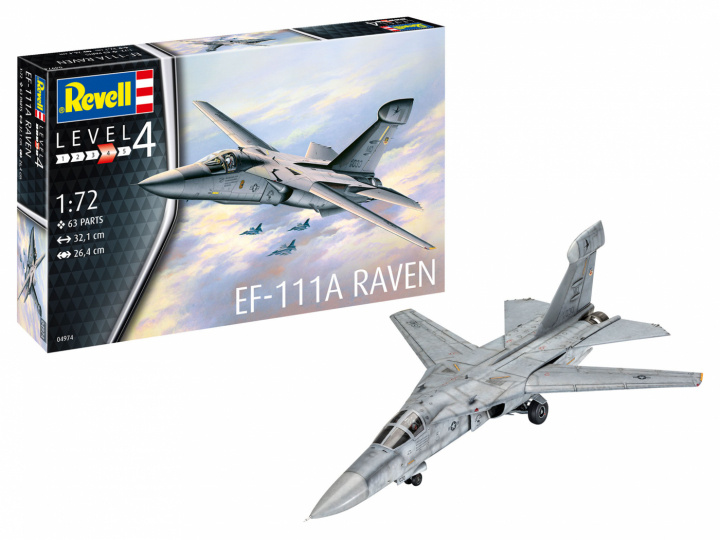 Revell 1:72 Model Set EF-111A Raven in the group Sport, leisure & Hobby / Hobby / Plastic models / Start kits / Gift sets at TP E-commerce Nordic AB (A08124)