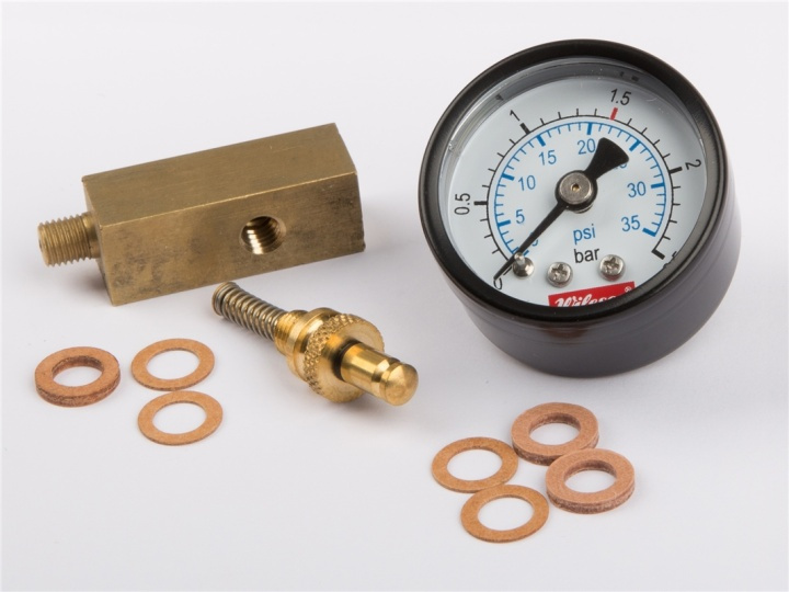 Wilesco (MS740) Manometer + Bas för D15, D21, D320 Ångmaskiner in the group Sport, leisure & Hobby / Hobby / Steam engine models / Spare parts at TP E-commerce Nordic AB (A08300)