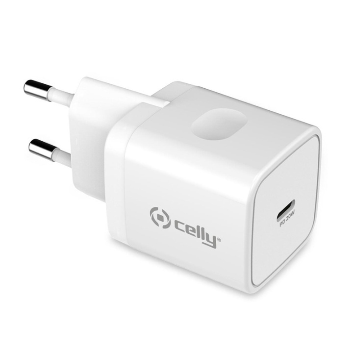 Celly USB-laddare USB-C PD 20W in the group COMPUTERS & PERIPHERALS / Computer cables / USB / USB-C at TP E-commerce Nordic AB (A08375)