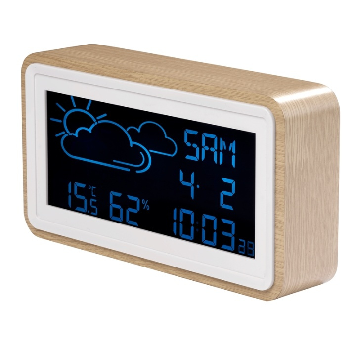 Denver Väderstation med klocka och ka in the group HOME, HOUSEHOLD & GARDEN / Fans & Climate products / Thermometers & Weather stations at TP E-commerce Nordic AB (A08414)