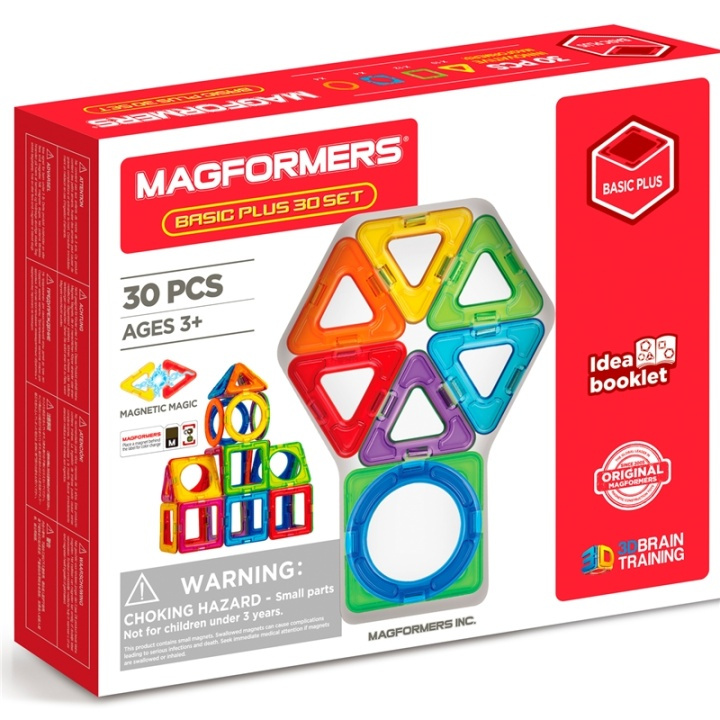 Magformers Basic Plus 30 in the group TOYS, KIDS & BABY PRODUCTS / Toys / Building toys / Toy blocks at TP E-commerce Nordic AB (A08544)