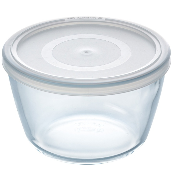 Pyrex Rund form med plastlock 16cm/1 in the group HOME, HOUSEHOLD & GARDEN / Kitchen utensils / Ovenware at TP E-commerce Nordic AB (A08594)